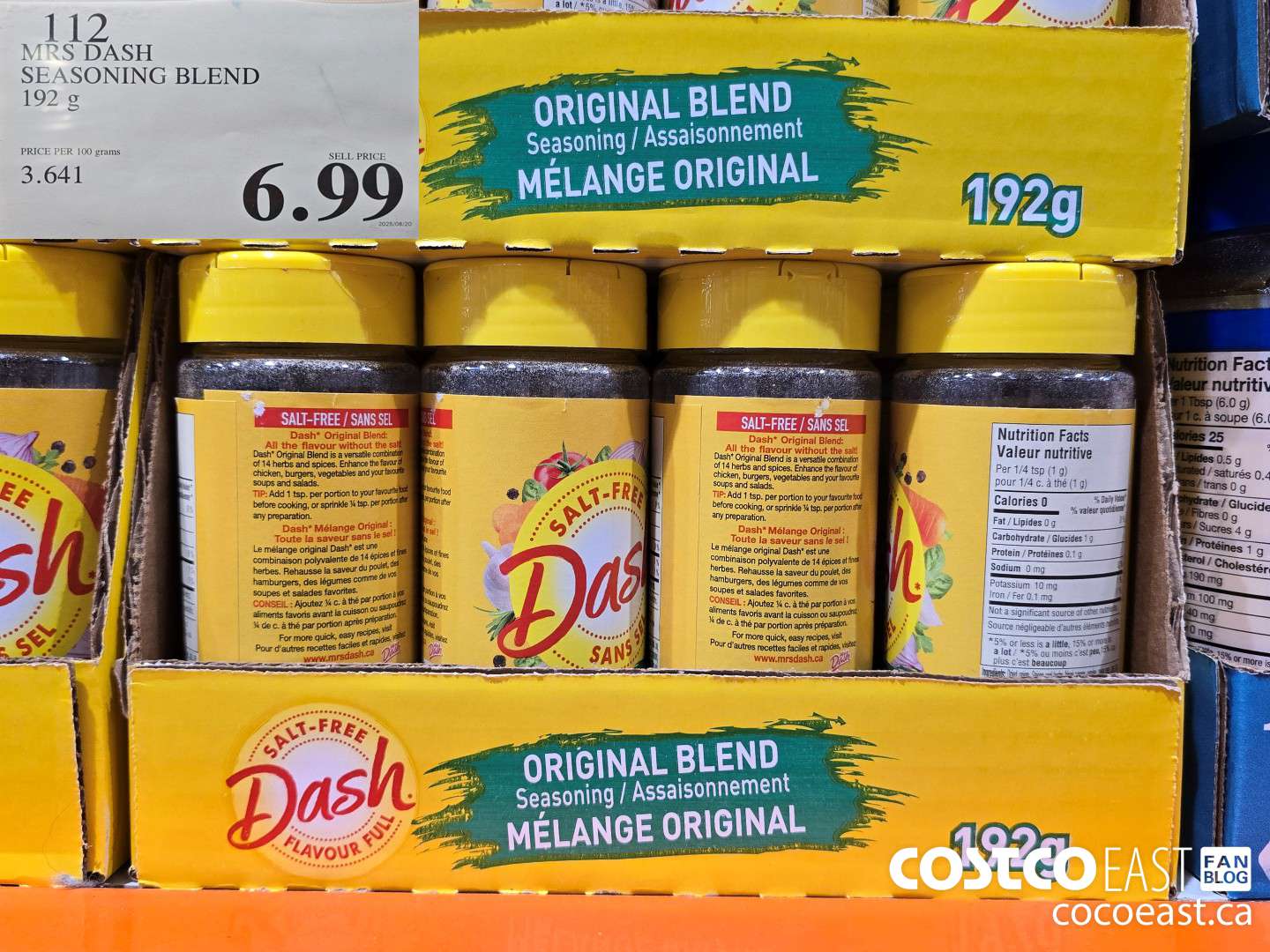 112 DASH ORIGINAL BLEND 192 G $6.99