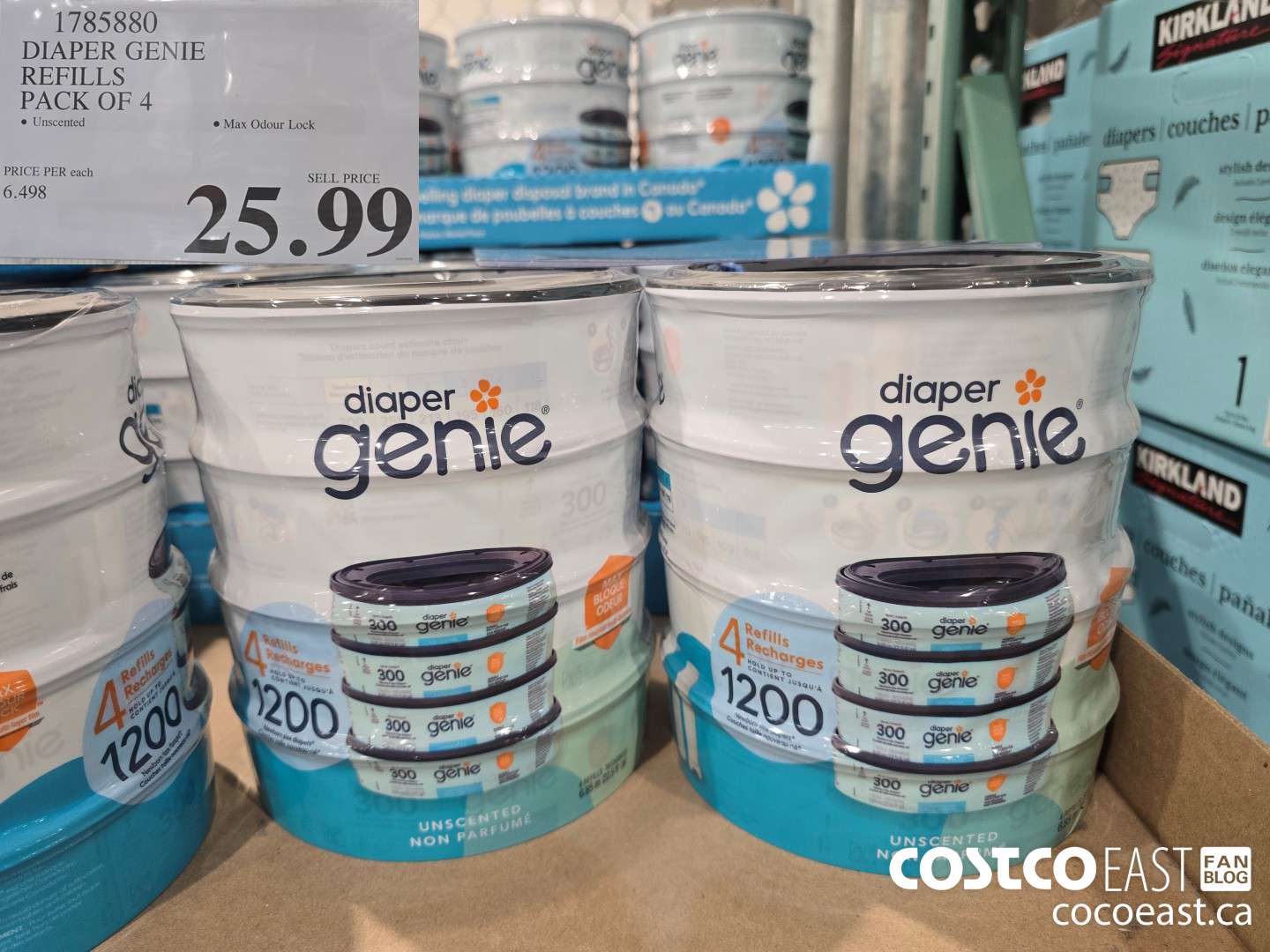 1785880 DIAPER GENIE REFILLS PACK OF 4 $25.99