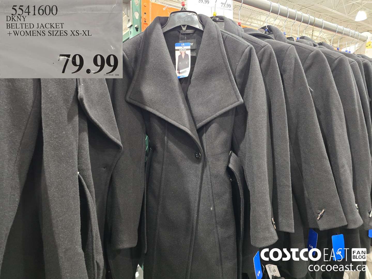 341600 DKNY BELTED JACKET +WOMENS SIZES XS-XL $79.99