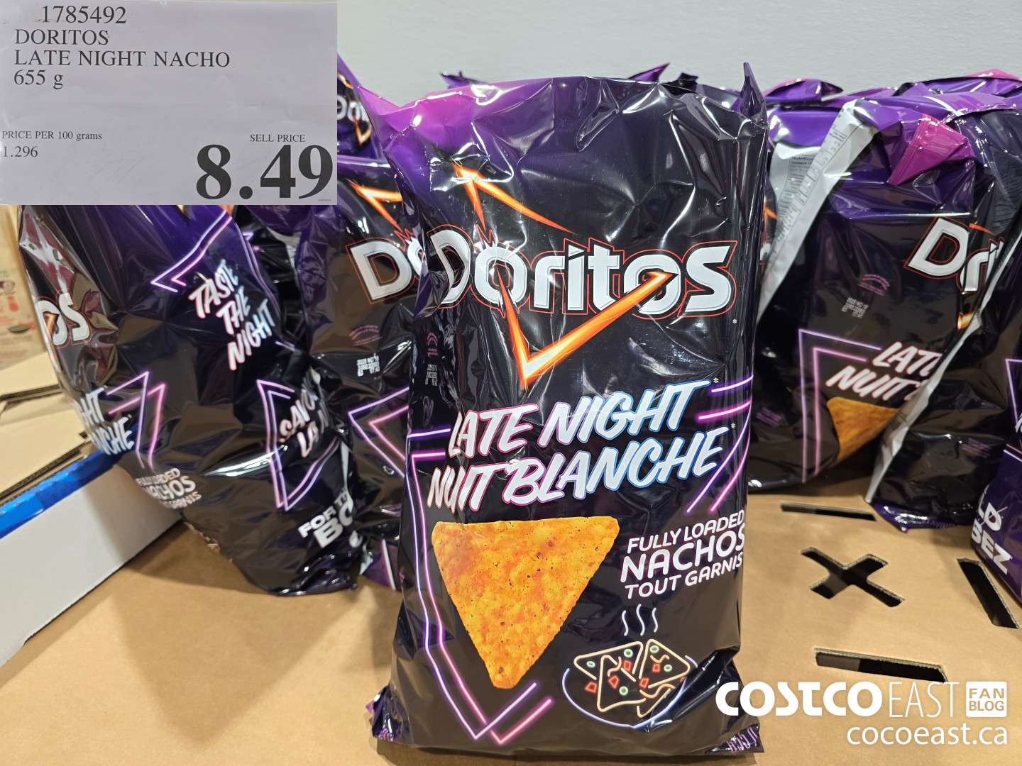 1785492 DORITOS LATE NIGHT NACHO 655 G $8.49