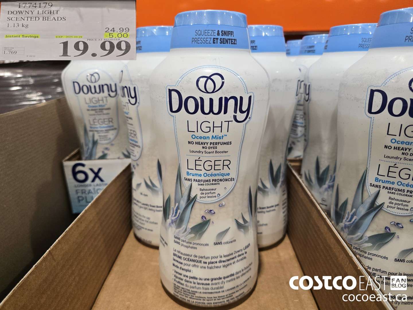 1774179 DOWNY LIGHT SCENTED BEADS 1.13 G ($5.00 INSTANT SAVINGS EXPIRES ON 2025-10-19) $19.99