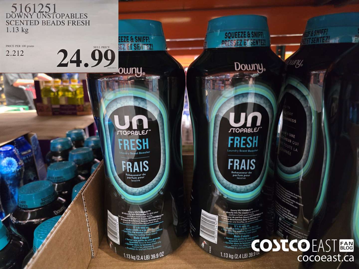 5161251 DOWNY UNSTOPABLES SCENTED BEADS FRESH 1.13 kg  $24.99