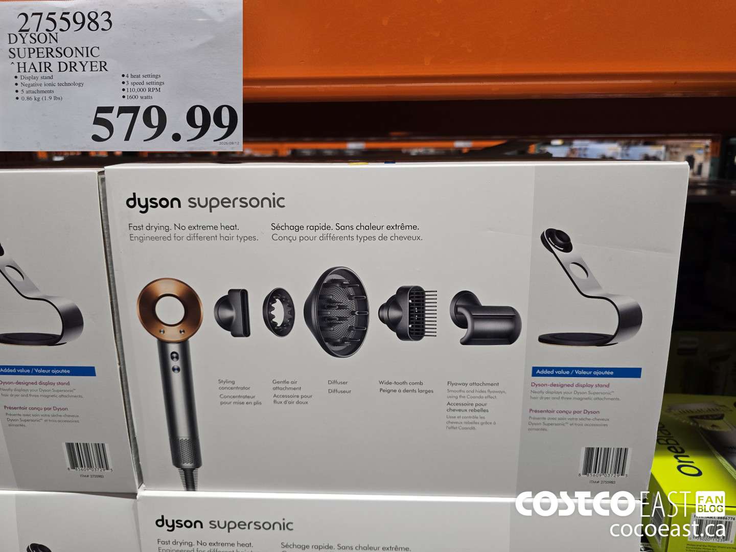 2755983 DYSON SUPERSONIC “HAIR DRYER $579.99