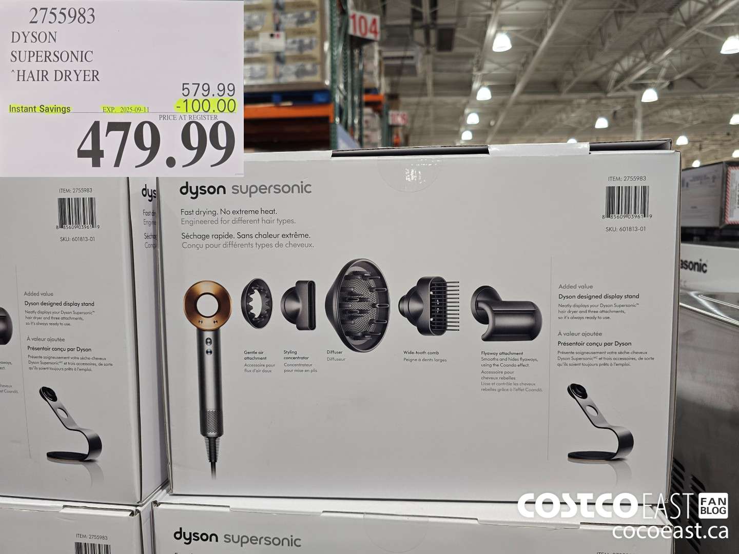 2755983 DYSON SUPERSONIC HAIR DRYER ($100.00 INSTANT SAVINGS EXPIRES ON 2025-09-11) $479.99