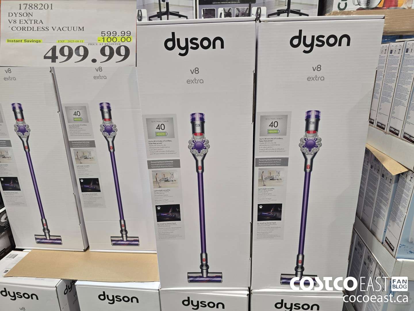 1788201 Dyson V8 EXTRA CORDLESS VACUUM ($100.00 INSTANT SAVINGS EXPIRES ON 2025-09-11) $499.99