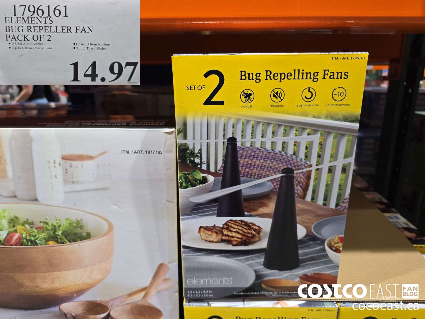 1796161 ELEMENTS BUG REPELLER FAN PACK OF 2 $14.97