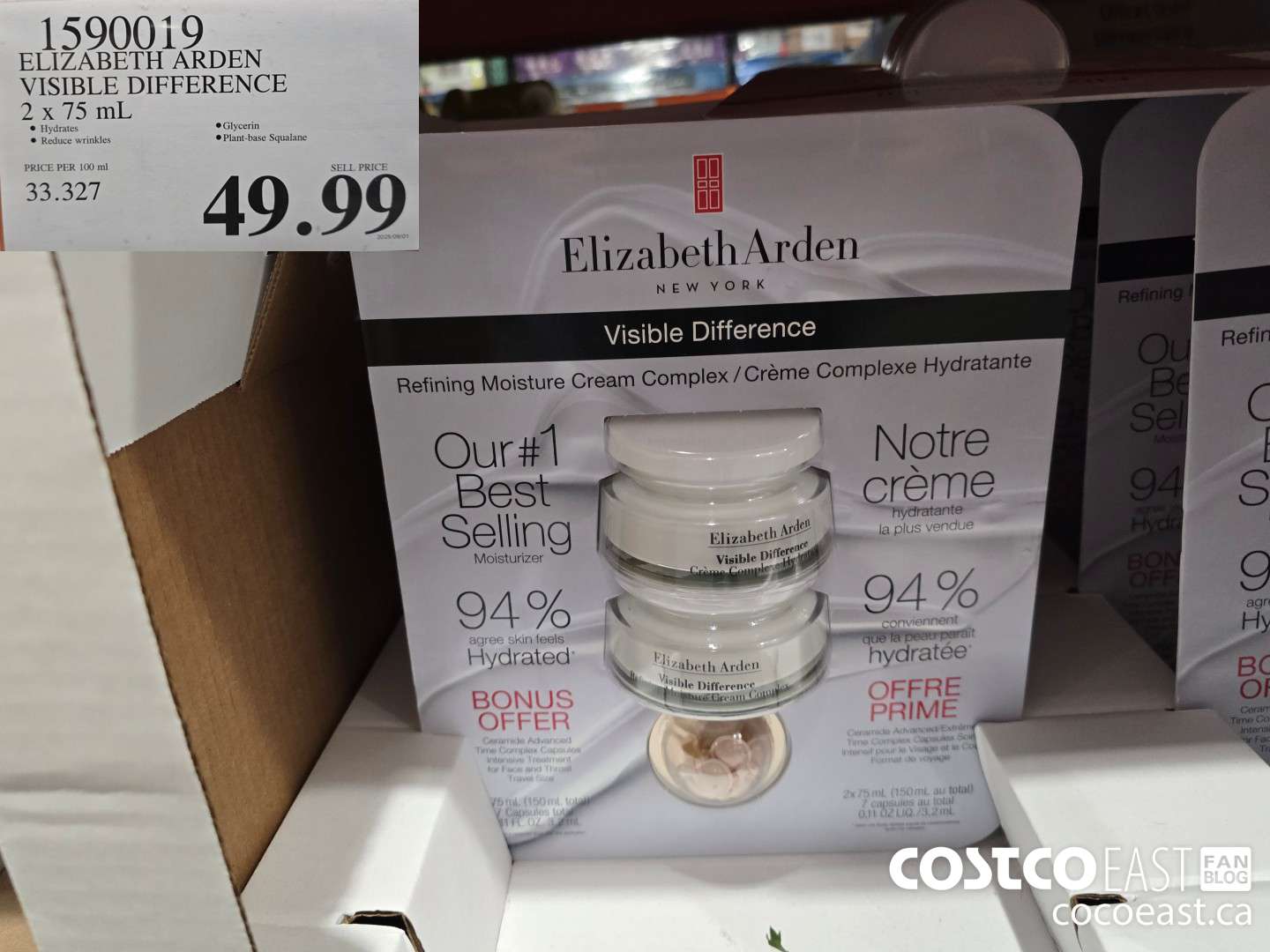 1590019 ELIZABETH ARDEN VISIBLE DIFFERENCE 2 x 75 mL $49.99