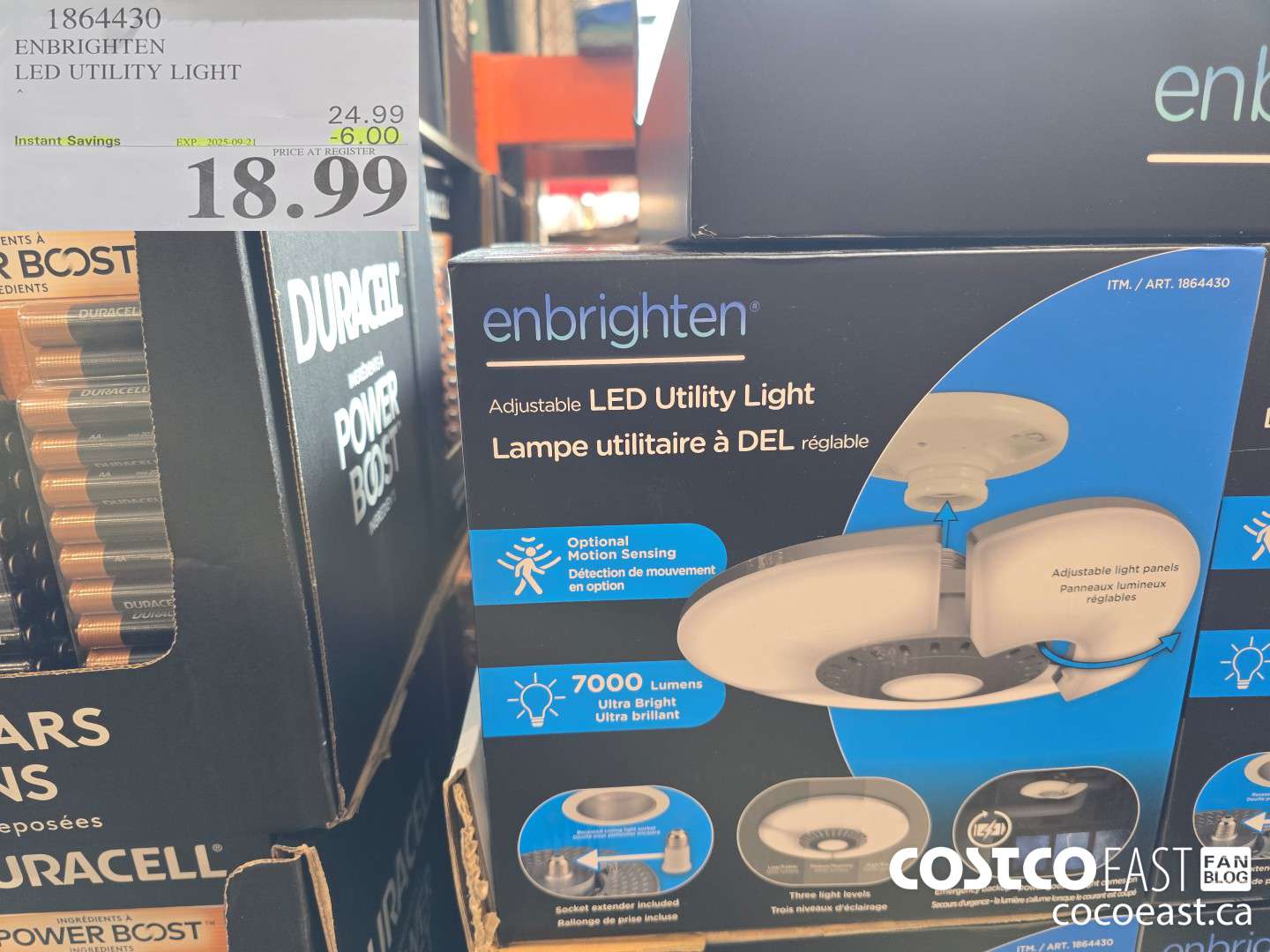 1864430 ENBRIGHTEN LED UTILITY LIGHT ($6.00 INSTANT SAVINGS EXPIRES ON 2025-09-21) $18.99