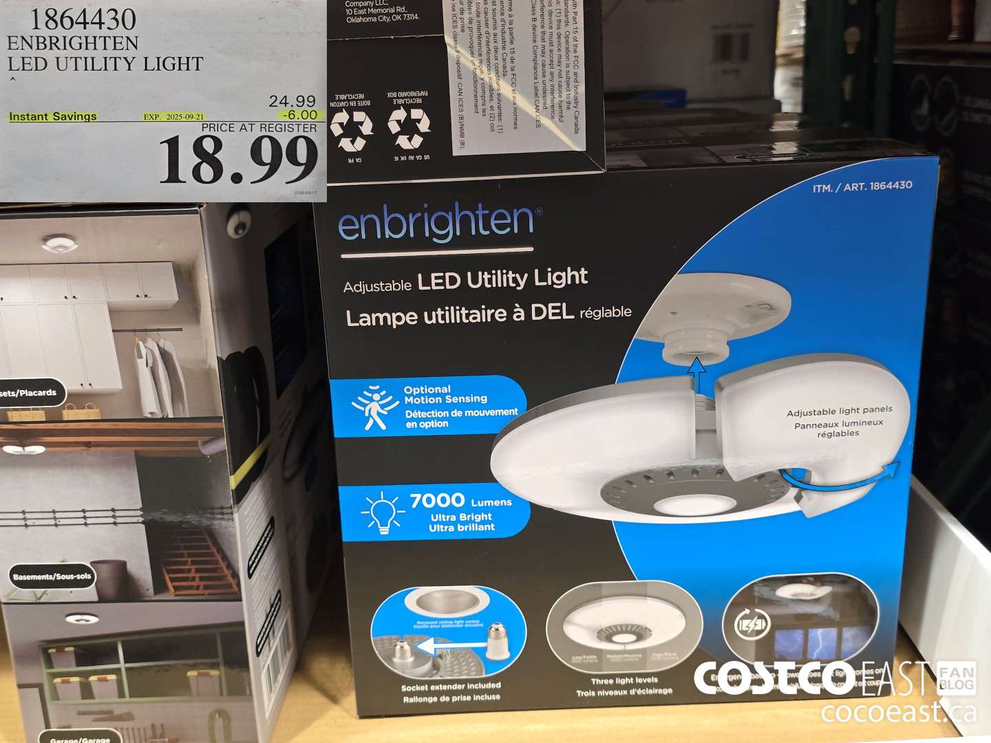 1864430 ENBRIGHTEN LED UTILITY LIGHT ($6.00 INSTANT SAVINGS EXPIRES ON 2025-09-21) $18.99