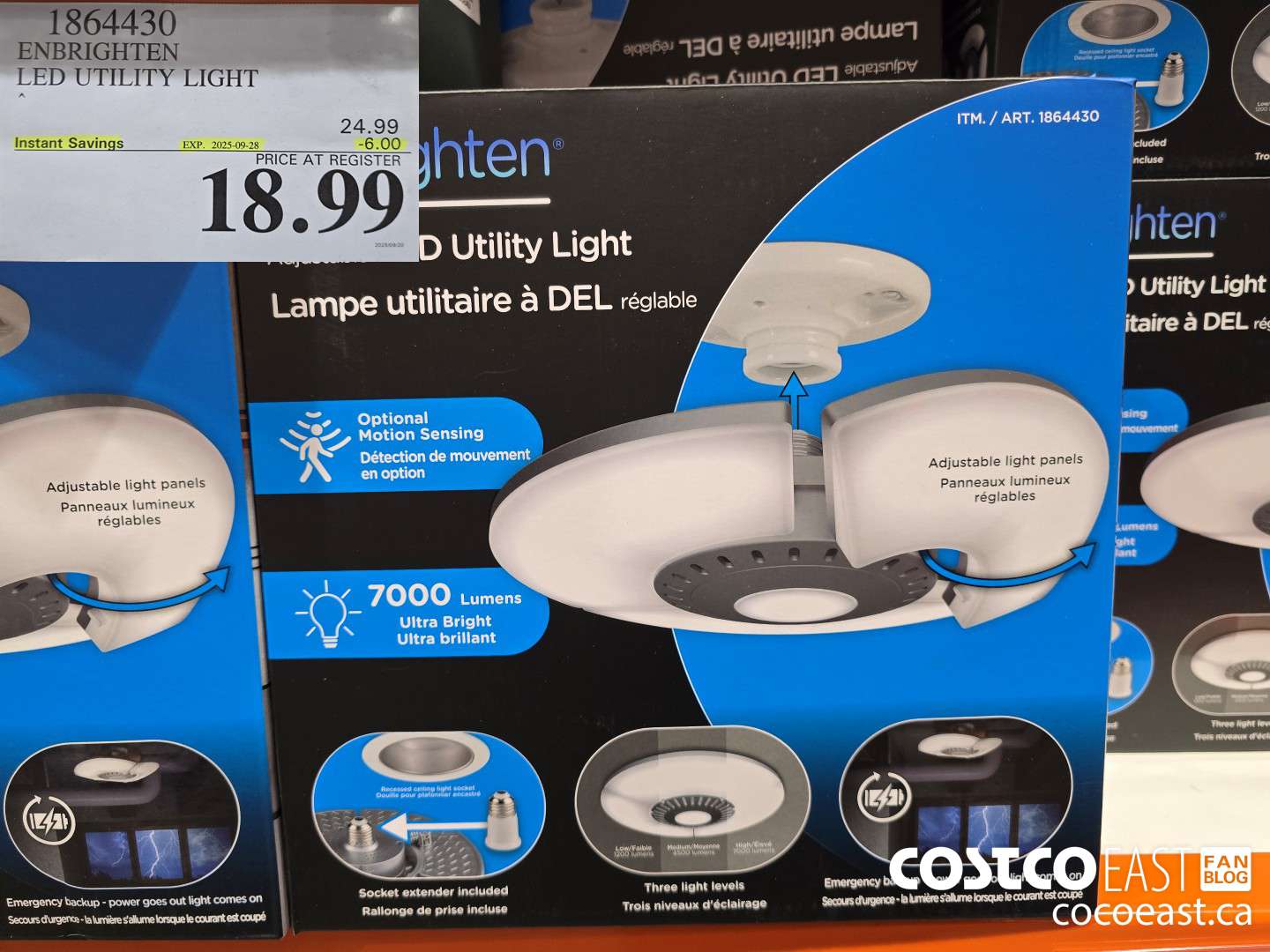 1864430 ENBRIGHTEN LED UTILITY LIGHT ($6.00 INSTANT SAVINGS EXPIRES ON 2025-09-28) $18.99