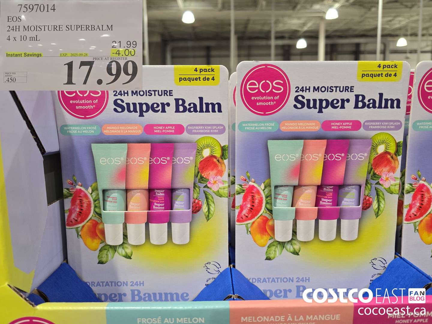 7597014 EOS 24H MOISTURE SUPERBALM 4 X 10 ML ($4.00 INSTANT SAVINGS EXPIRES ON 2025-09-28) $17.99