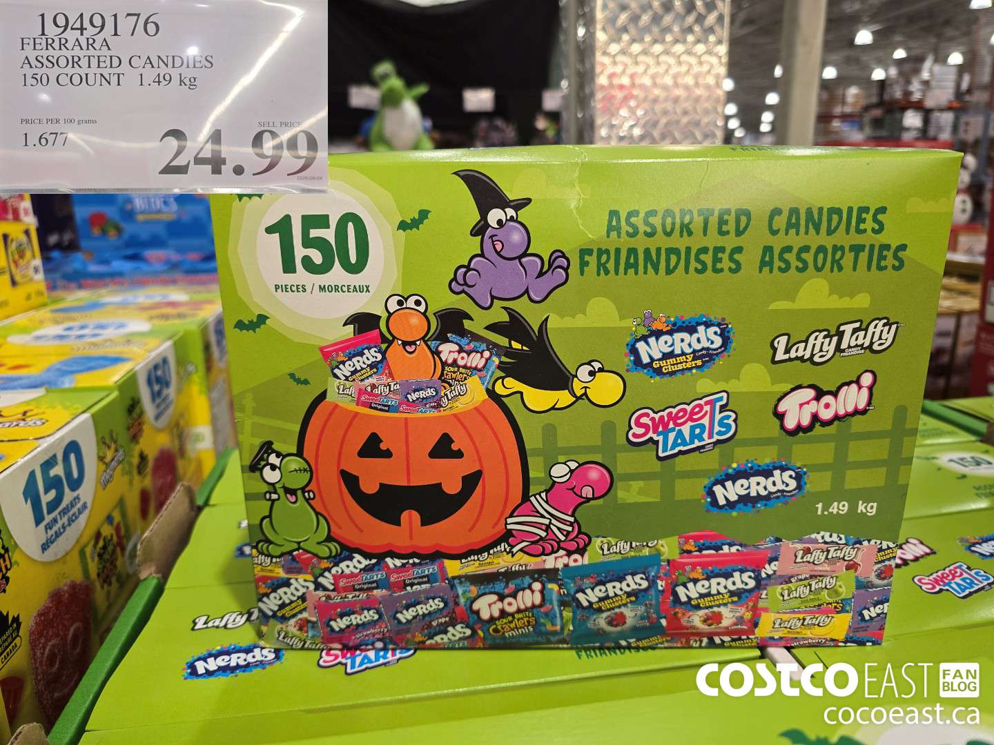 1949176 FERRARA ASSORTED CANDIES 150 COUNT 1.49 KG $24.99