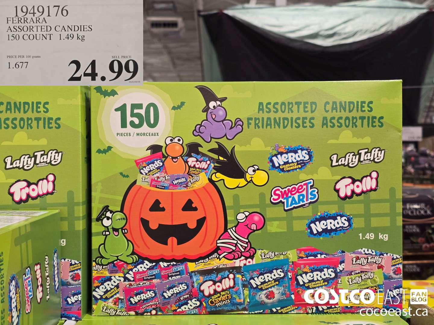 1949176 FERRARA ASSORTED CANDIES 150 COUNT 1.49 KG $24.99