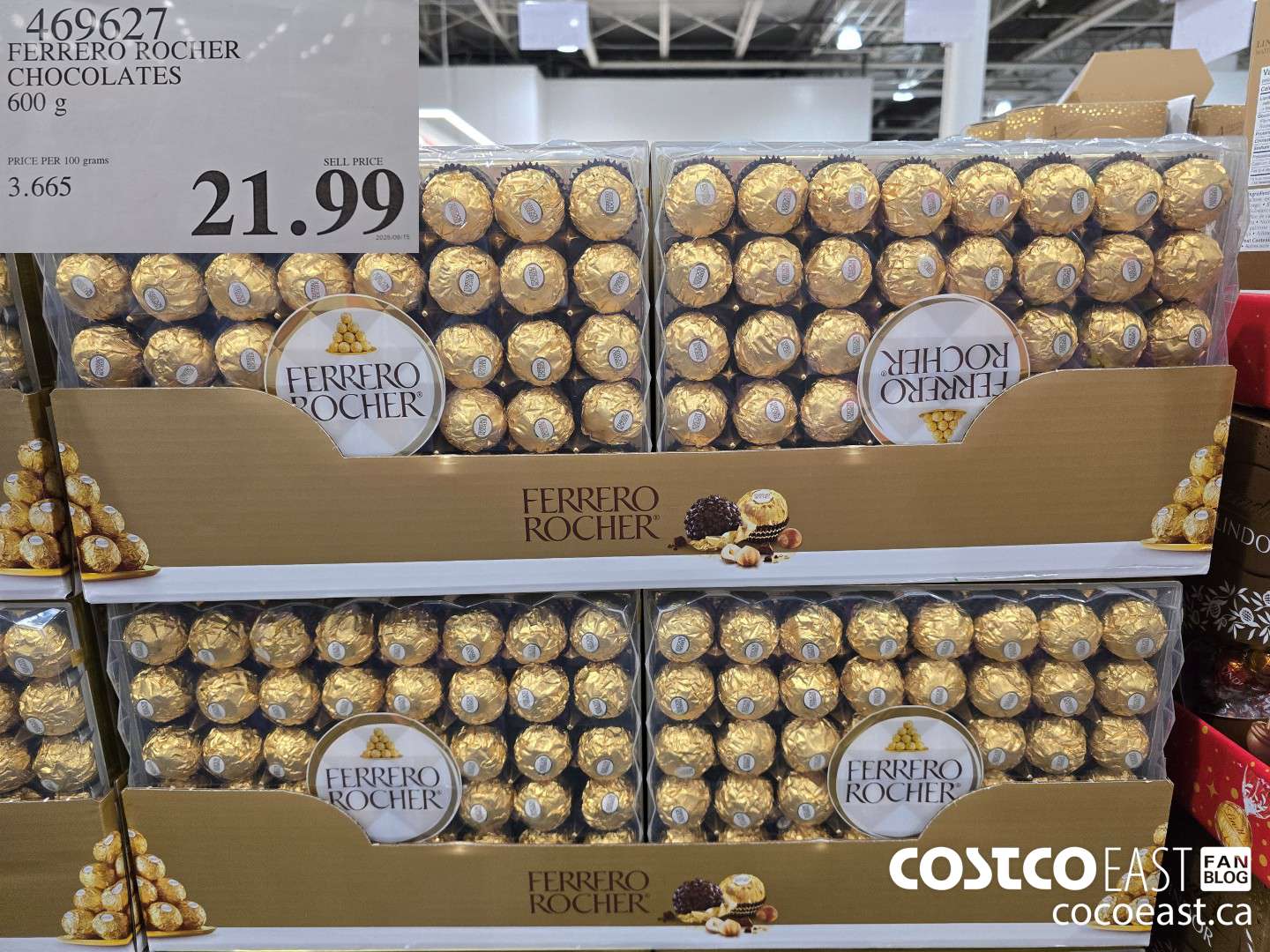 469627 FERRERO ROCHER CHOCOLATES 600 G $21.99