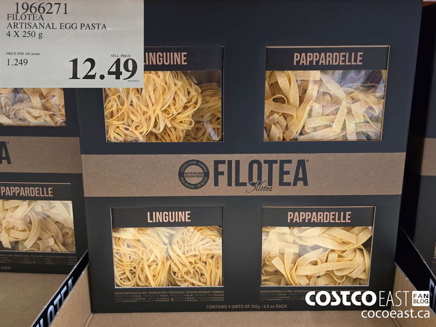 1966271 FILOTEA ARTISANAL EGG PASTA 4X 250 9 $12.49
