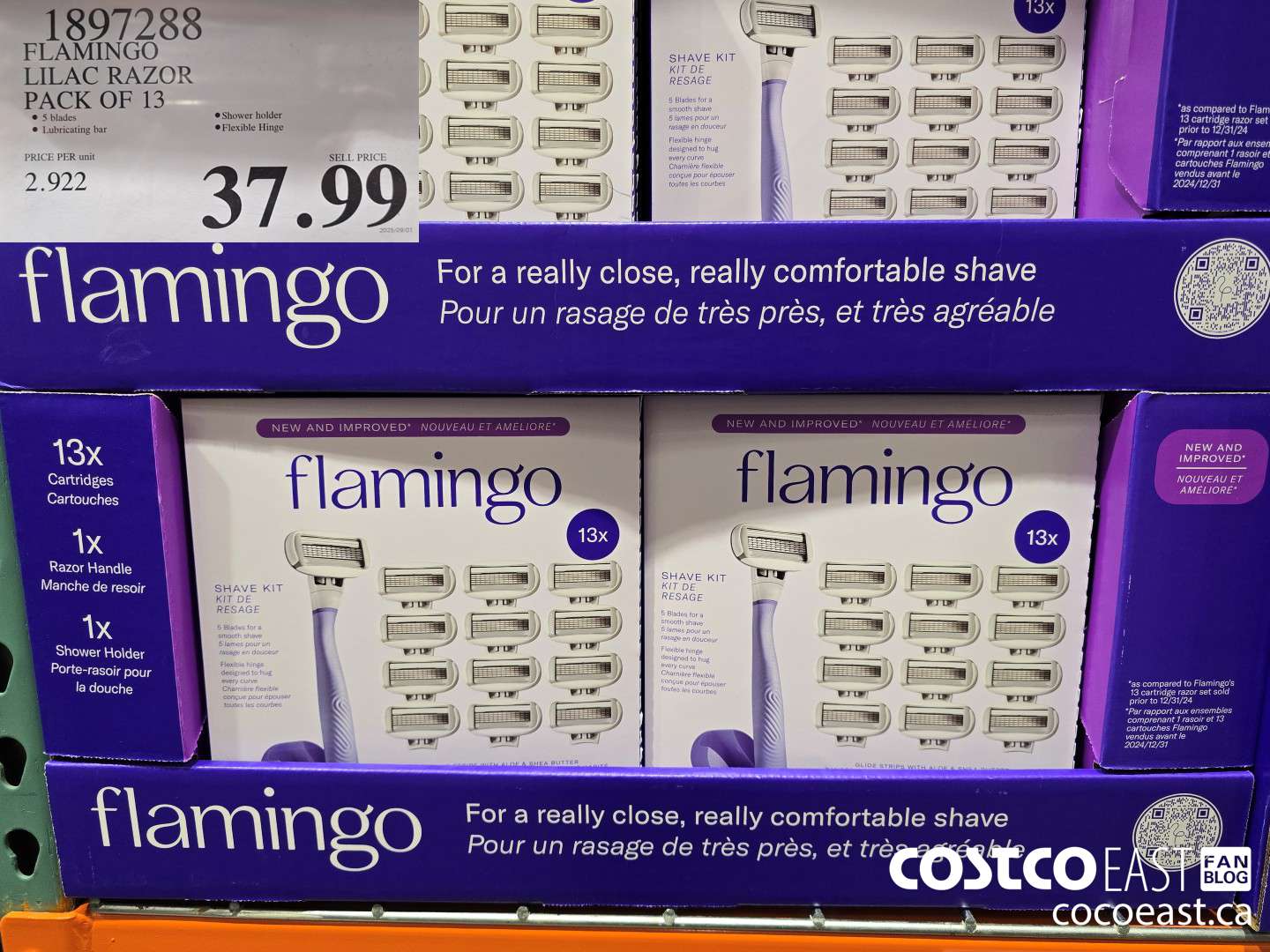 1897288 FLAMINGO LILAC RAZOR PACK OF 13 $37.99