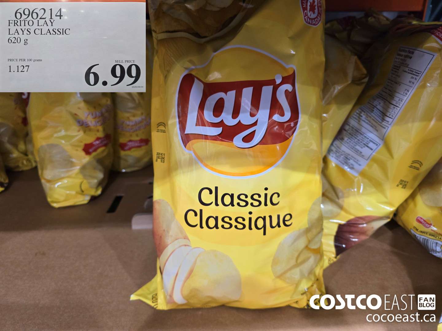 696214 FRITO LAY LAYS CLASSIC 620 G $6.99