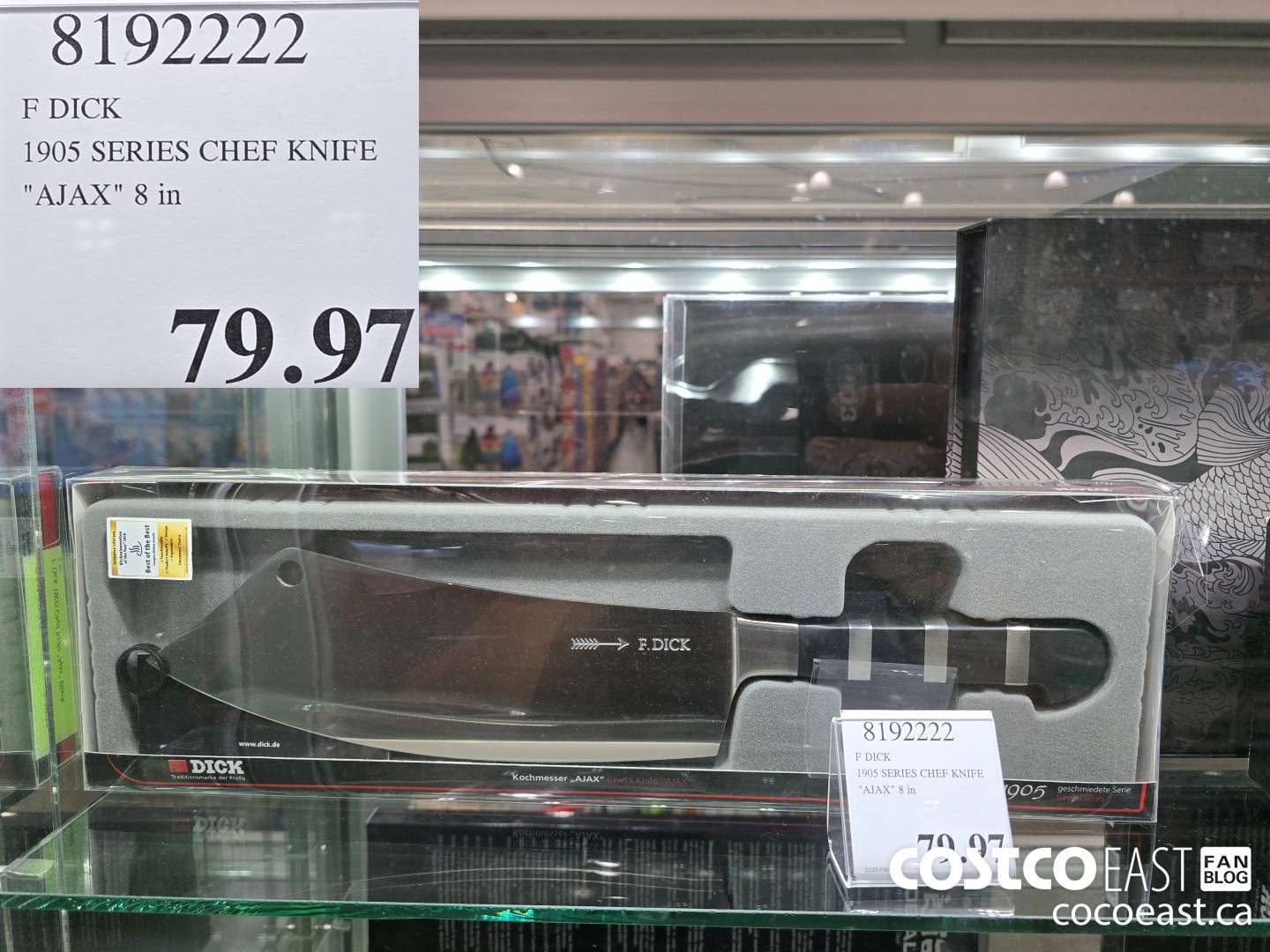 8192222 F DICK 1905 SERIES CHEF KNIFE 