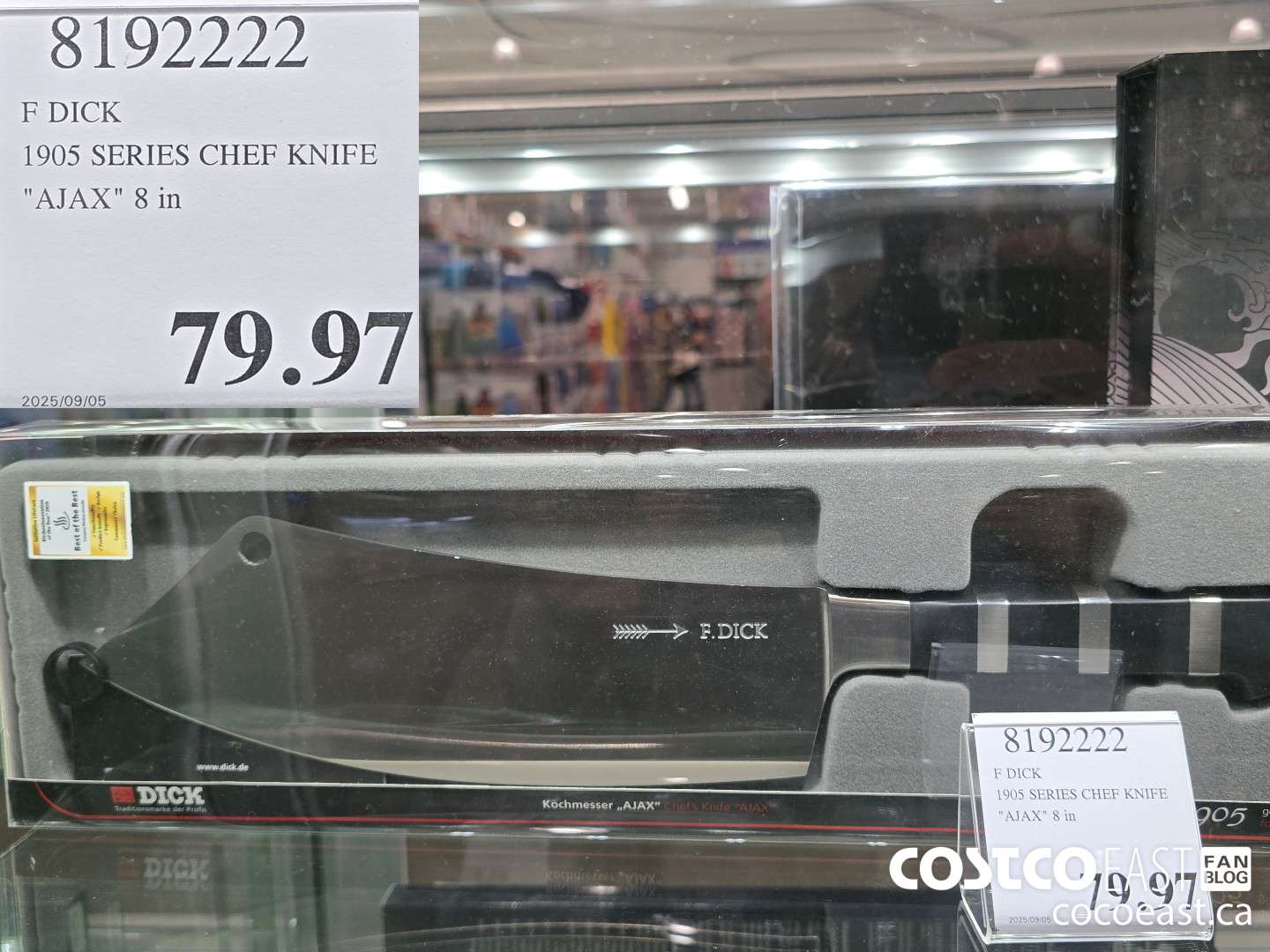 8192222 F DICK 1905 SERIES CHEF KNIFE 