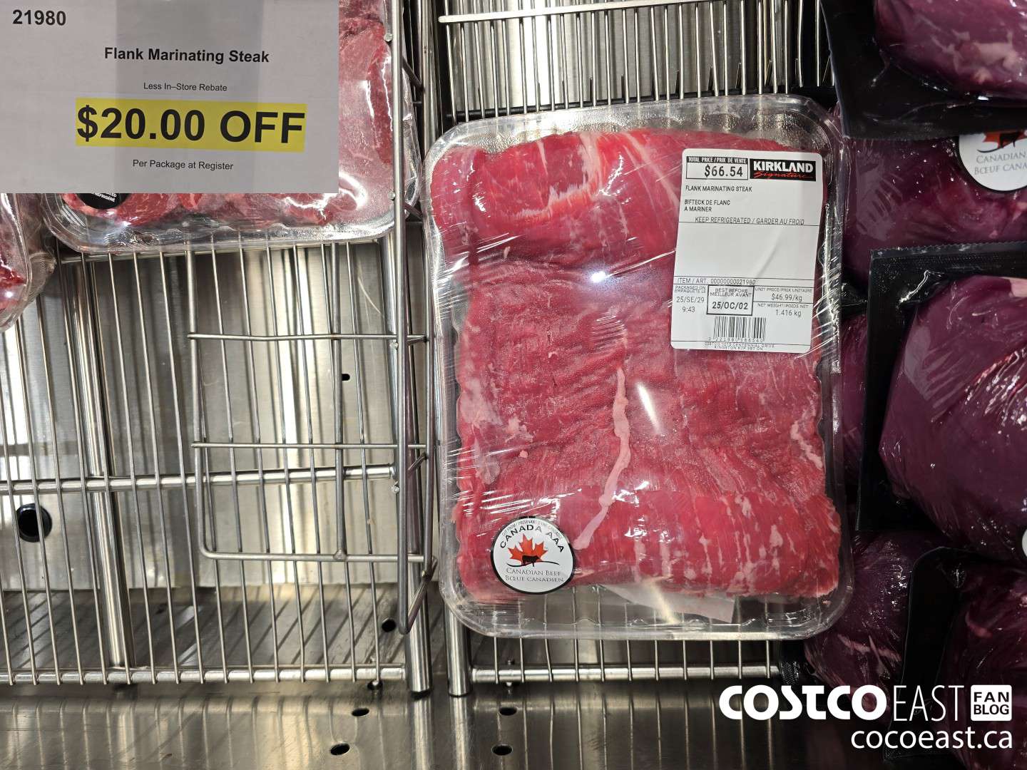 21980 Flank Marinating Steak ($20.00 INSTANT SAVINGS)