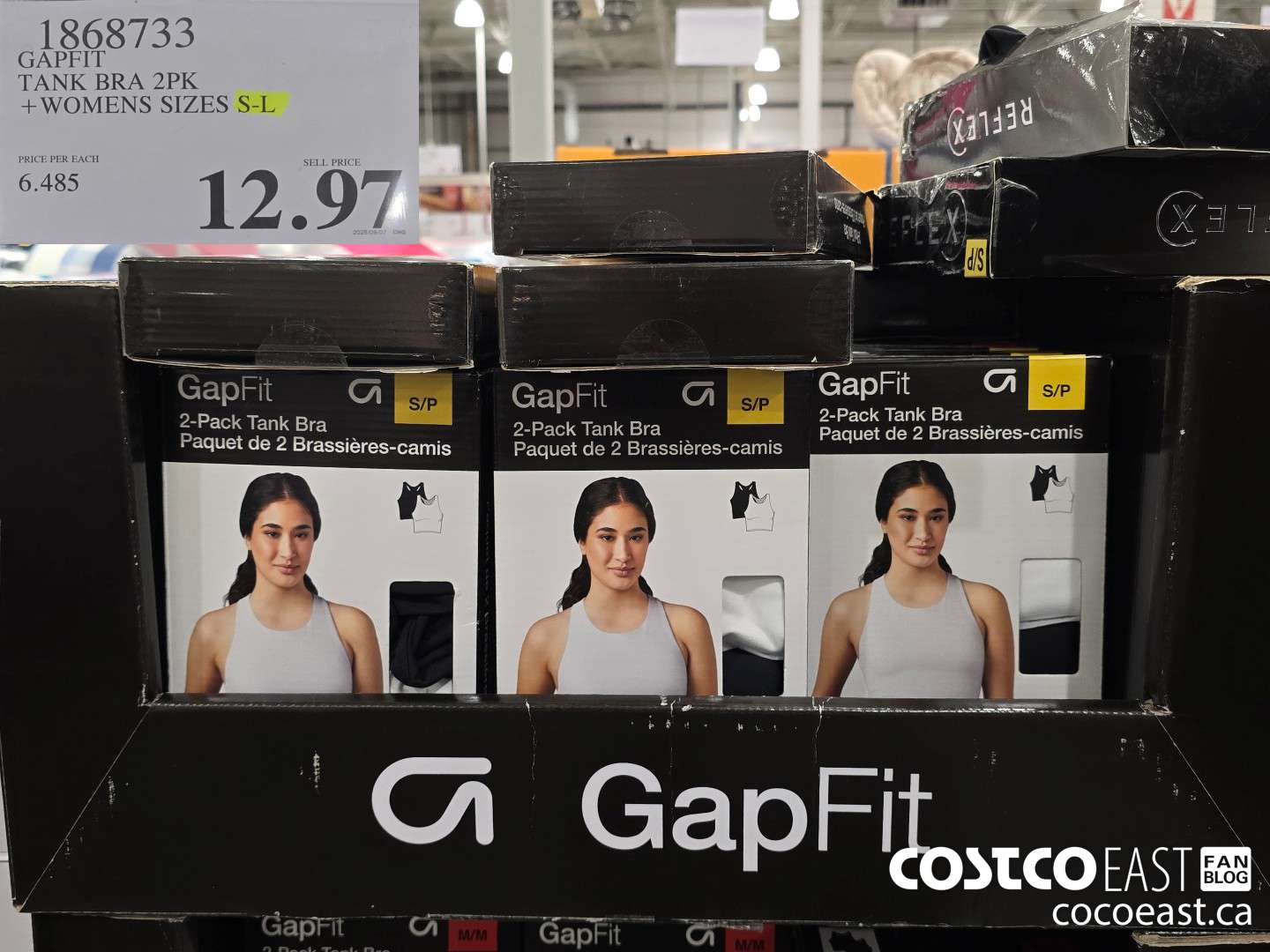 1868733 GAPFIT TANK BRA 2PK +WOMENS SIZES S-L $12.97