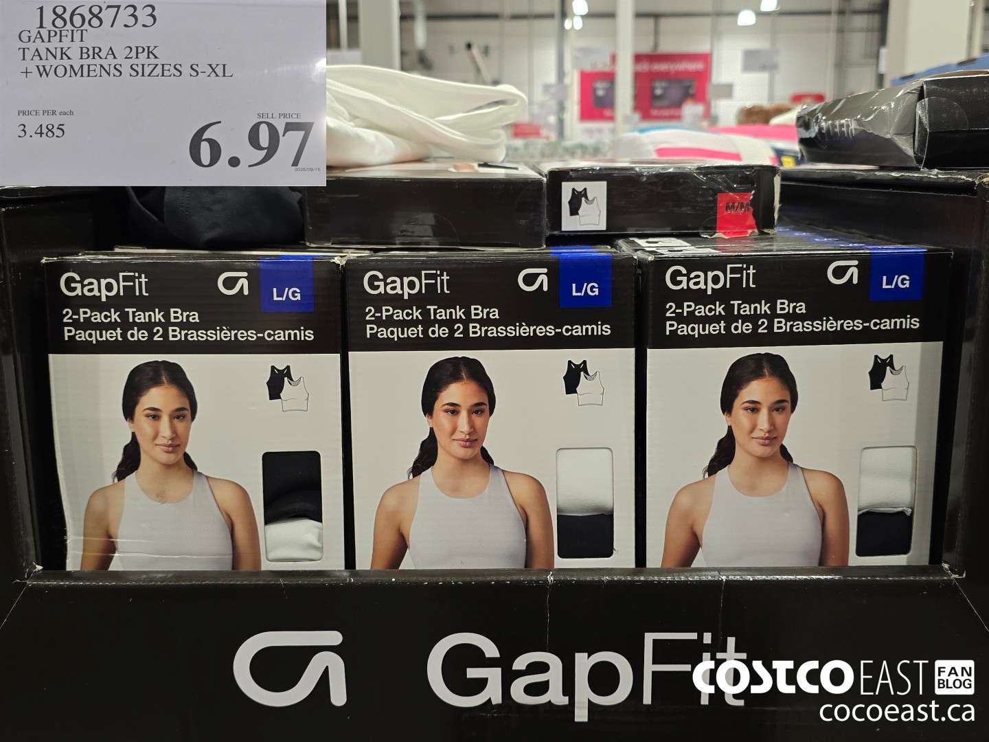 1868733 GAPFIT TANK BRA 2PK +WOMENS SIZES S-L $6.97