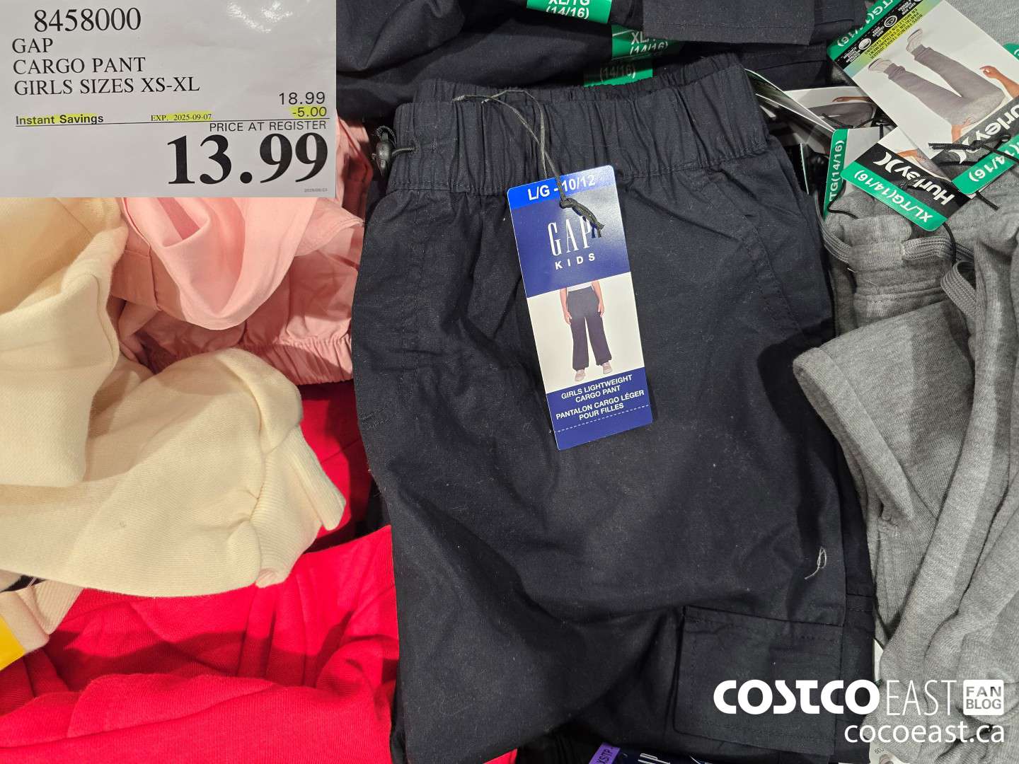 8458000 GAP CARGO PANT GIRLS SIZES XS-XL ($5.00 INSTANT SAVINGS EXPIRES ON 2025-09-07) $13.99