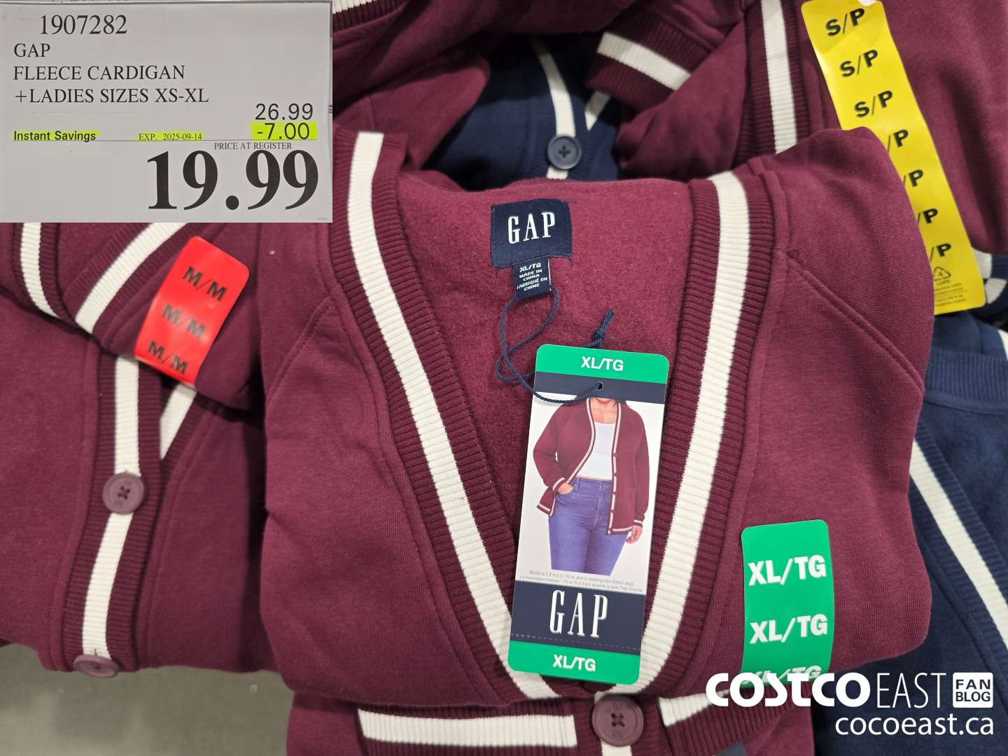 1907282 GAP FLEECE CARDIGAN +LADIES SIZES XS-XL ($7.00 INSTANT SAVINGS EXPIRES ON 2025-09-14) $19.99