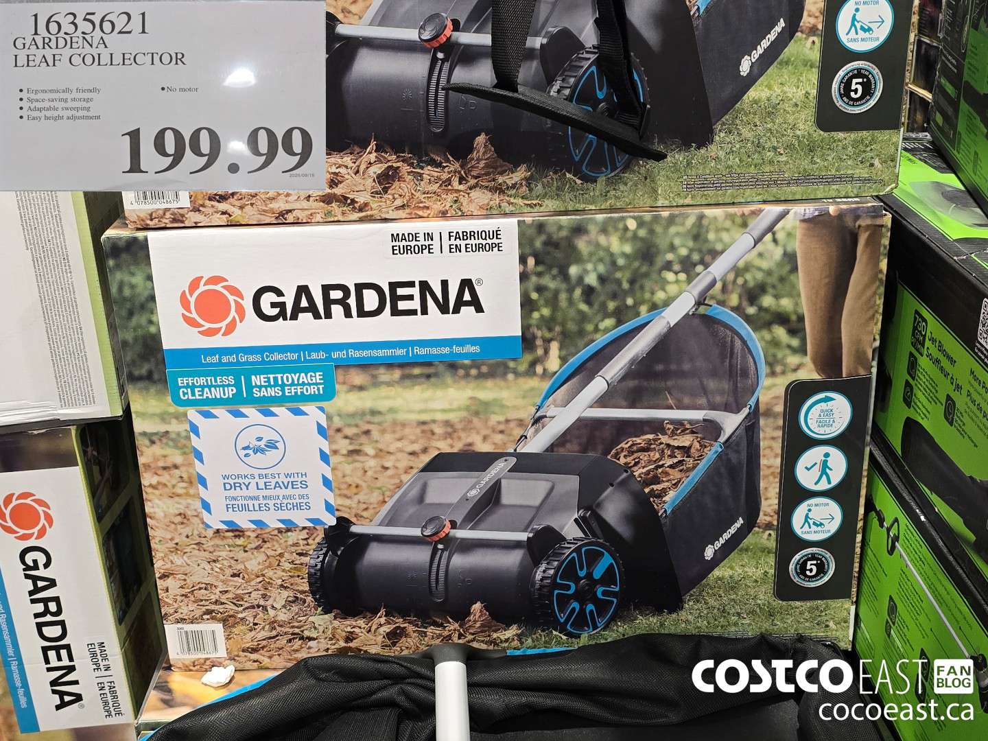 1635621 GARDENA LEAF COLLECTOR $199.99