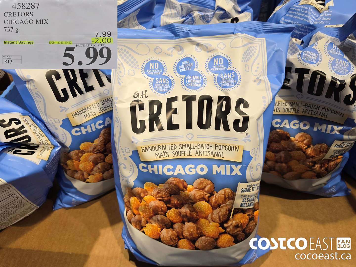 458287 GH CRETOR'S CHICAGO MIX 737 g ($2.00 INSTANT SAVINGS EXPIRES ON 2025-10-12) $5.99