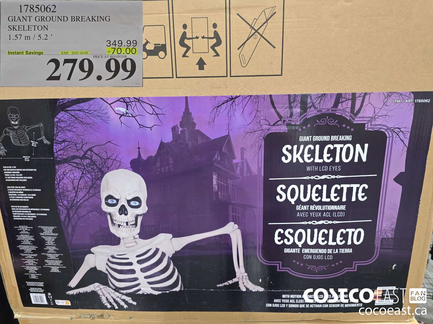 1785062 GIANT GROUND BREAKING SKELETON 1.57 M (5.2 FT) ($70.00 INSTANT SAVINGS EXPIRES ON 2025-10-05) $279.99