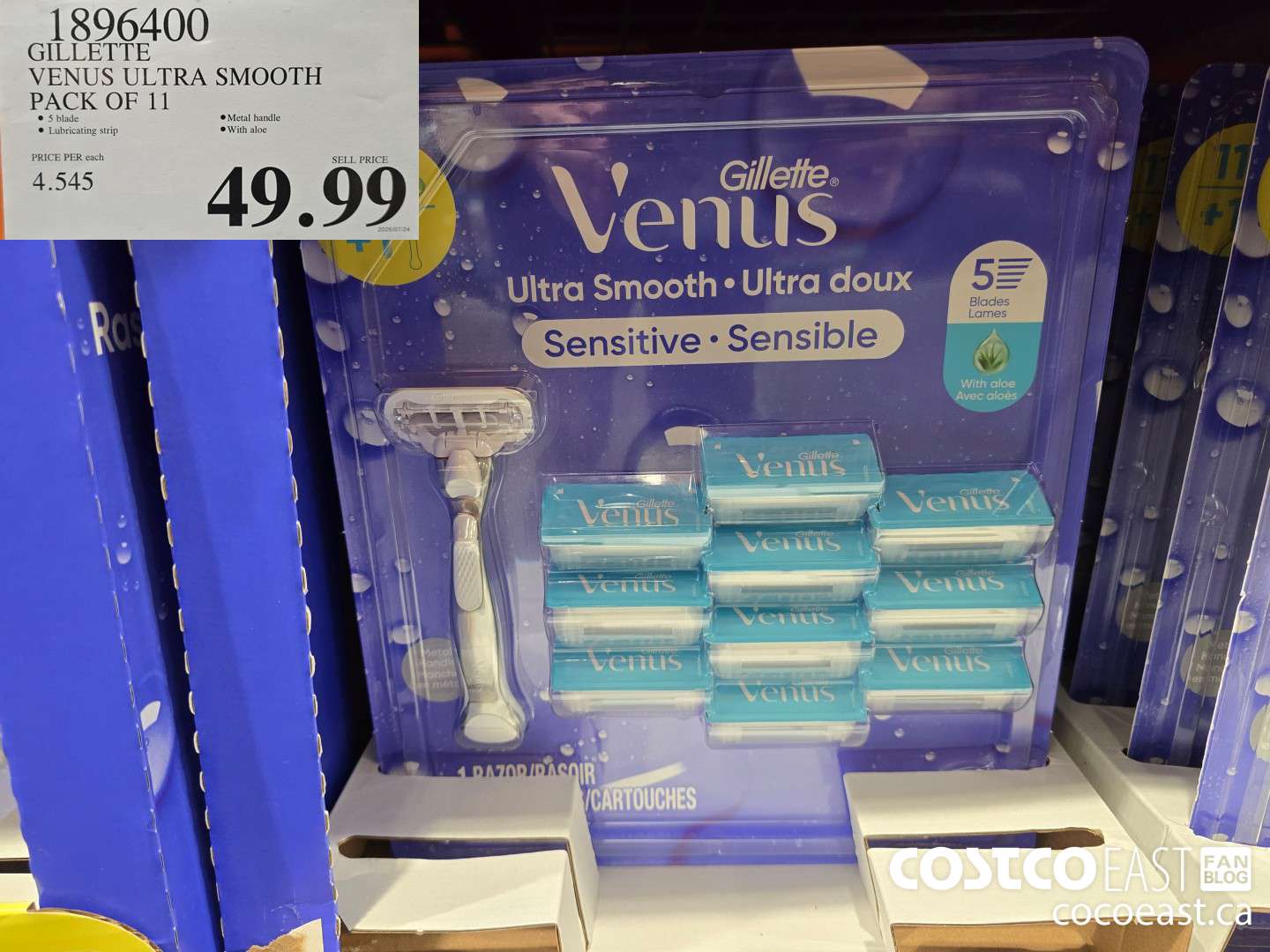 1896400 GILLETTE VENUS ULTRA SMOOTH PACK OF 11 $49.99