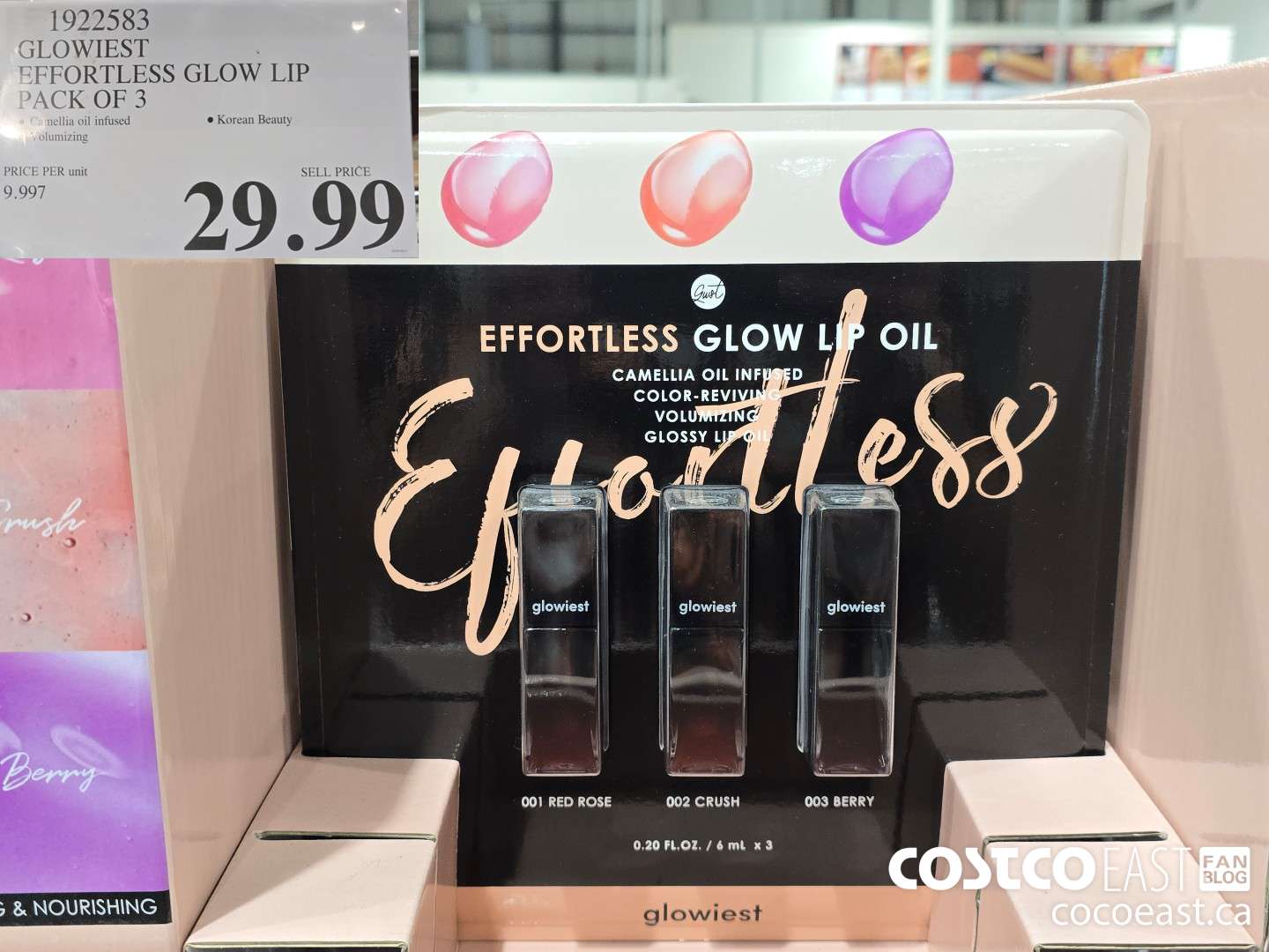1922583 GLOWIEST EFFORTLESS GLOW LIP 3 PK $29.99