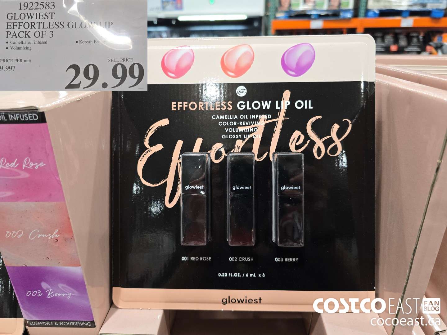 1922583 GLOWIEST EFFORTLESS GLOW LIP PACK OF 3 $29.99