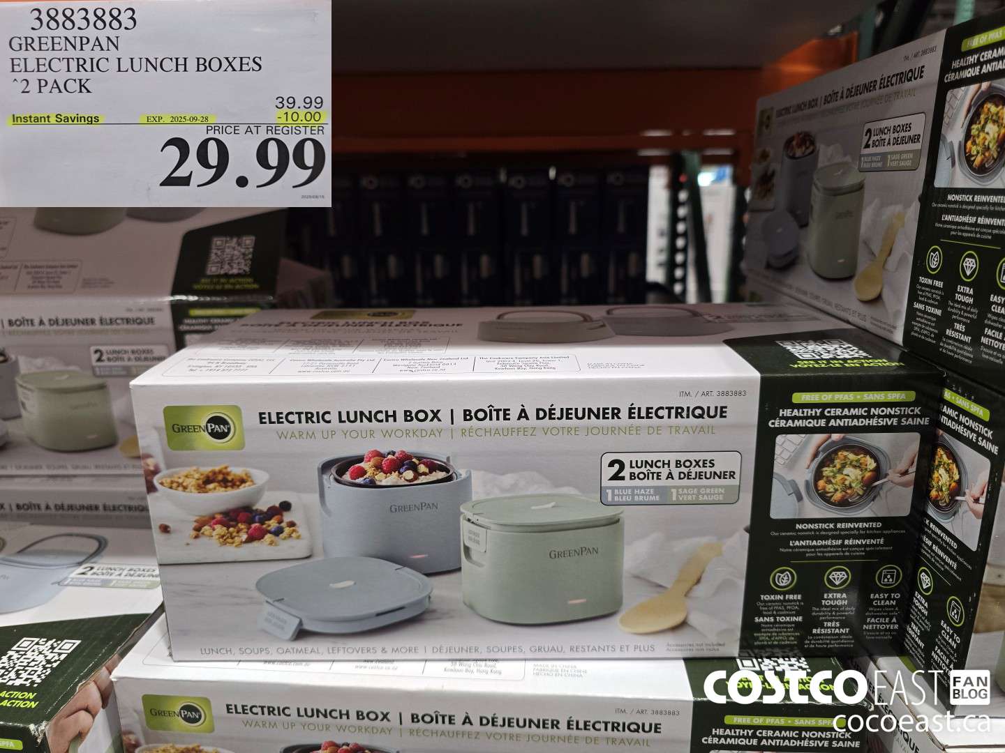 3883883 GREENPAN ELECTRIC LUNCH BOXES 2-PACK ($10.00 INSTANT SAVINGS EXPIRES ON 2025-09-28) $29.99