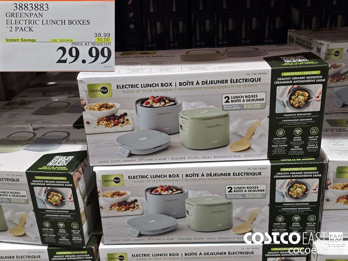 3883883 GREENPAN ELECTRIC LUNCH BOXES 2-PACK ($10.00 INSTANT SAVINGS EXPIRES ON 2025-09-28) $29.99