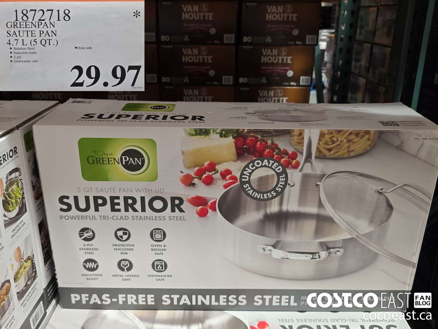 1872718 GREENPAN SAUTE PAN 4.7L (5 QT) $29.97