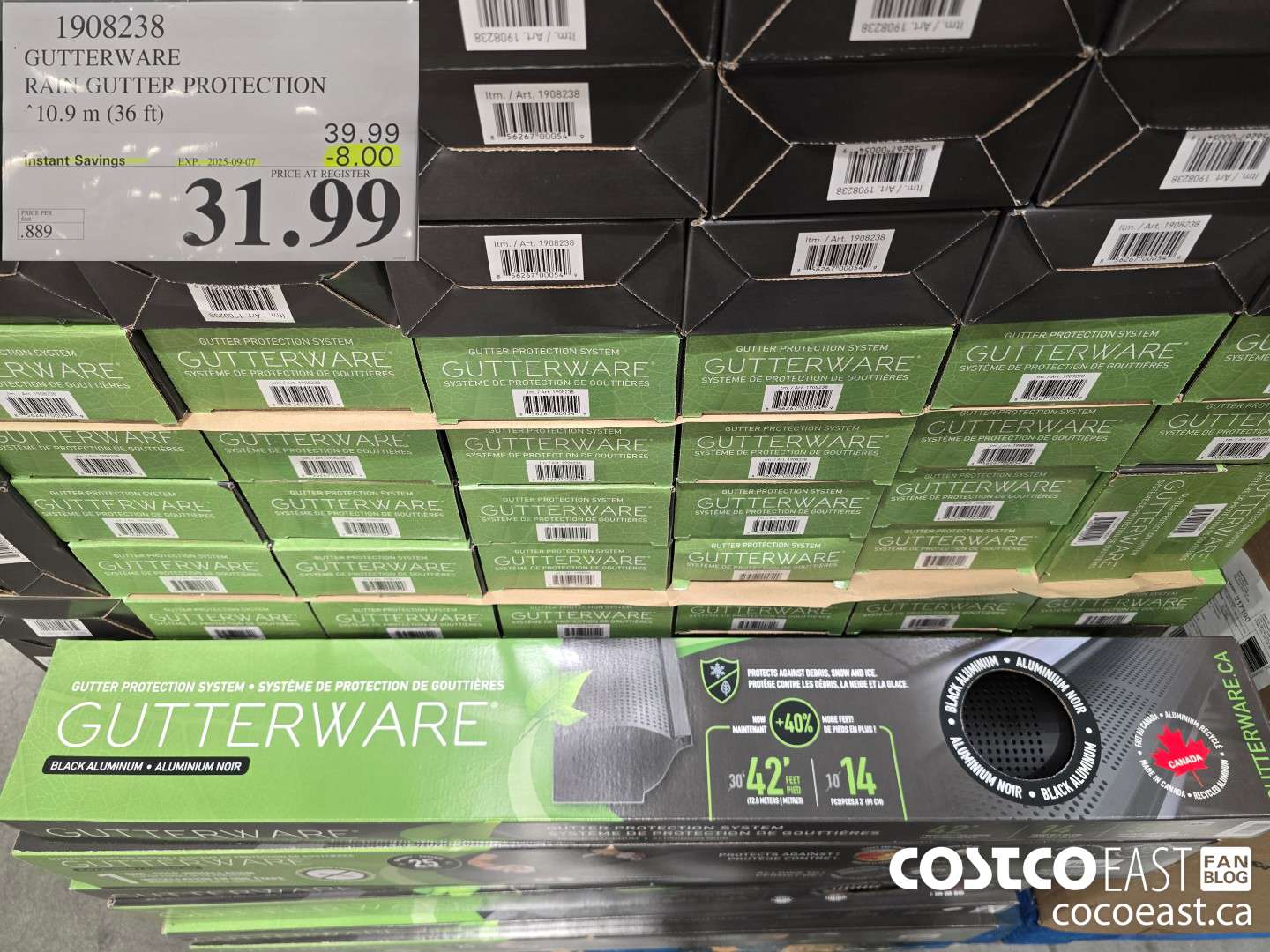 1908238 GUTTERWAPE RAIN GUTTER PROTECTION 10.9 m (36 ft) ($8.00 INSTANT SAVINGS EXPIRES ON 2025-09-07) $31.99