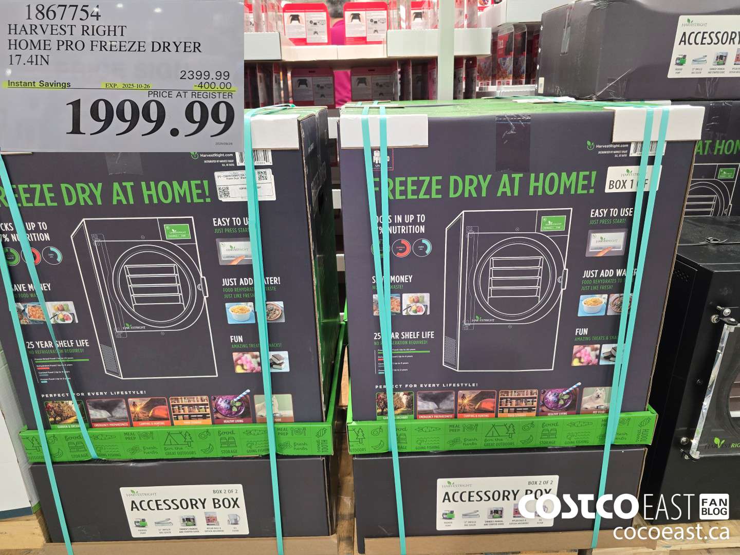 1867754 HARVEST RIGHT HOME PRO FREEZE DRYER 17.4 IN ($400.00 INSTANT SAVINGS EXPIRES ON 2025-10-26) $1999.99