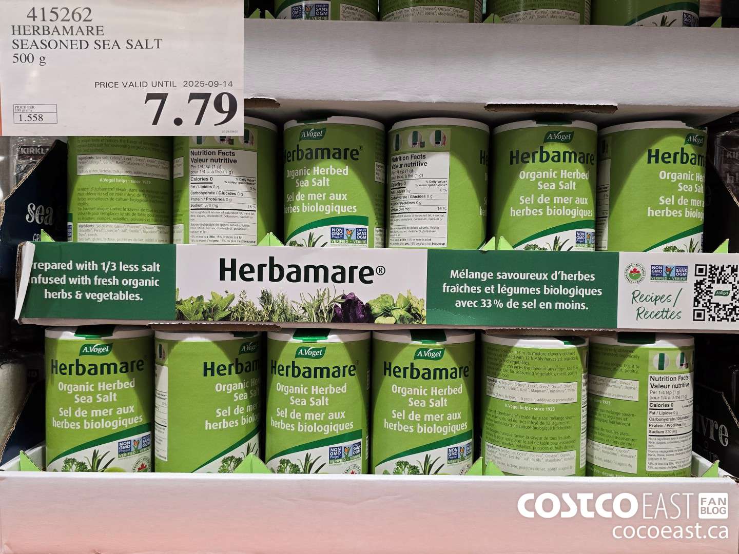 415262 HERBAMARE SEASONED SEA SALT 500 G $7.79