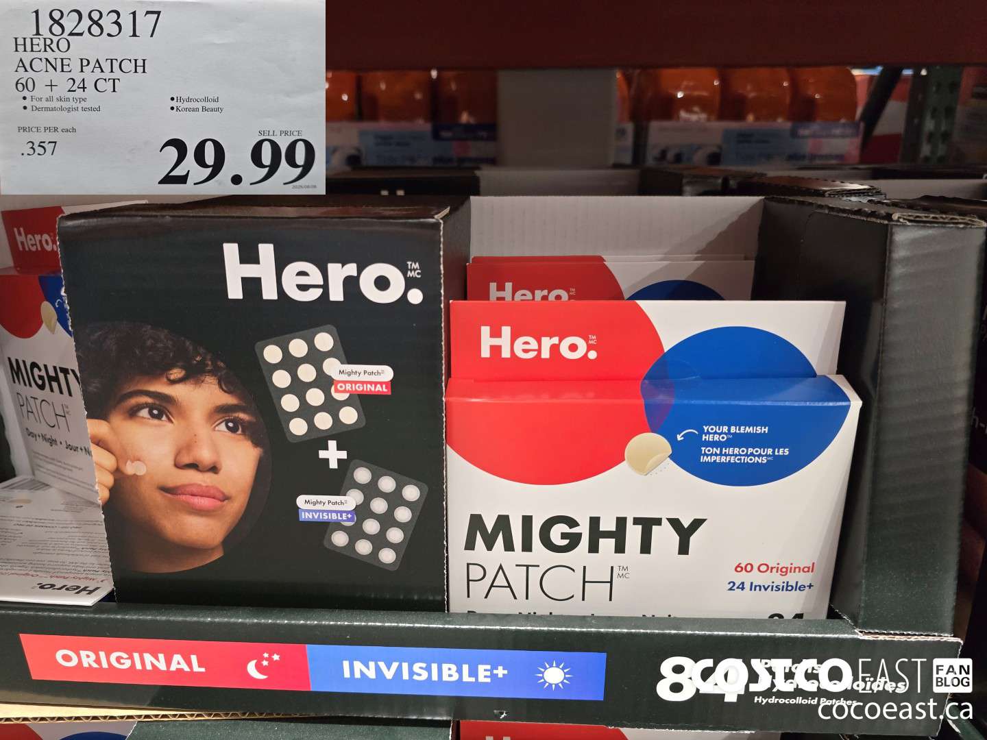 1828317 HERO MIGHTY ACNE PATCH 60 + 24 CT $29.99
