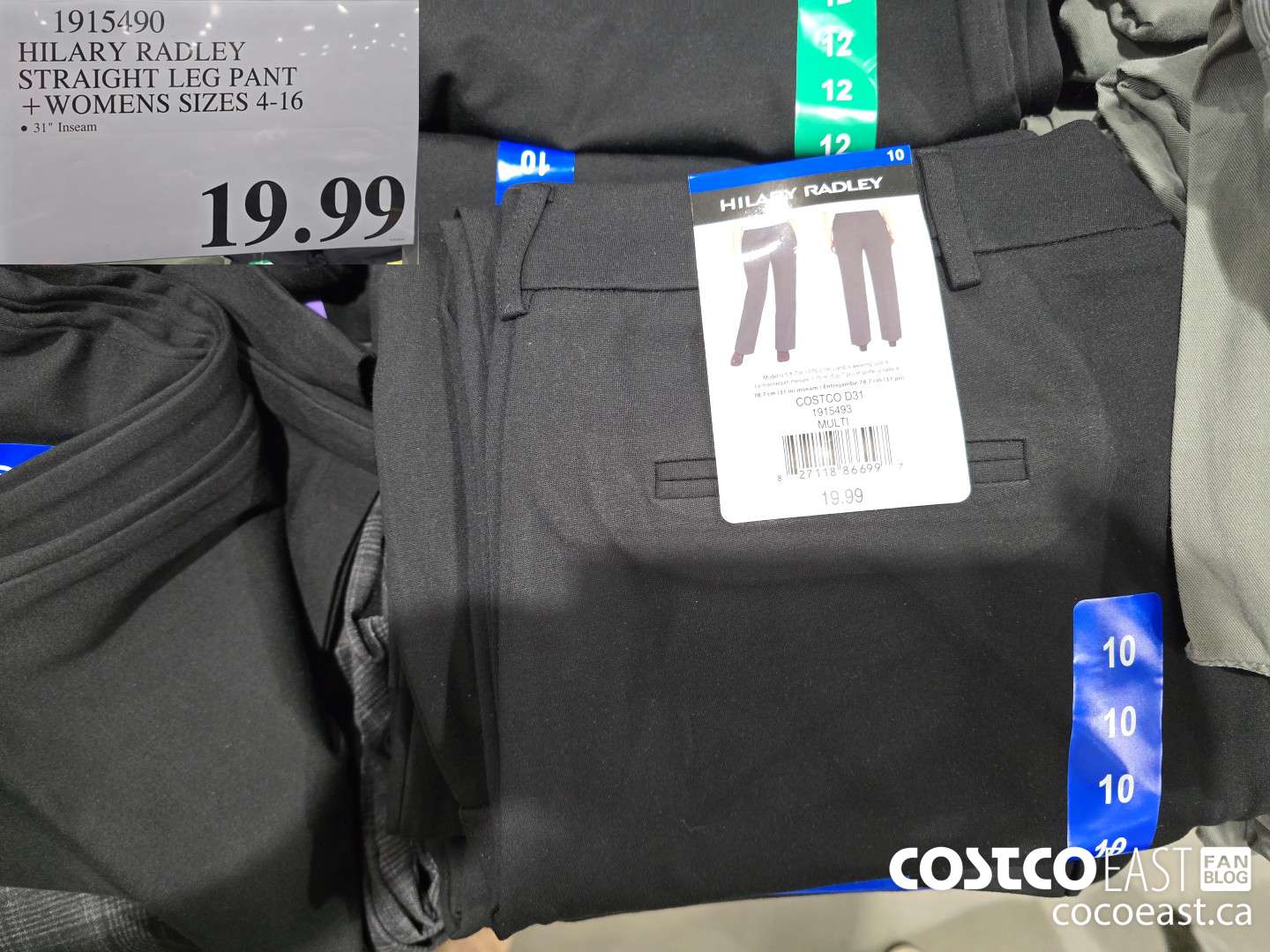 1915490 HILARY RADLEY STRAIGHT LEG PANT +WOMENS SIZES 4-16 $19.99