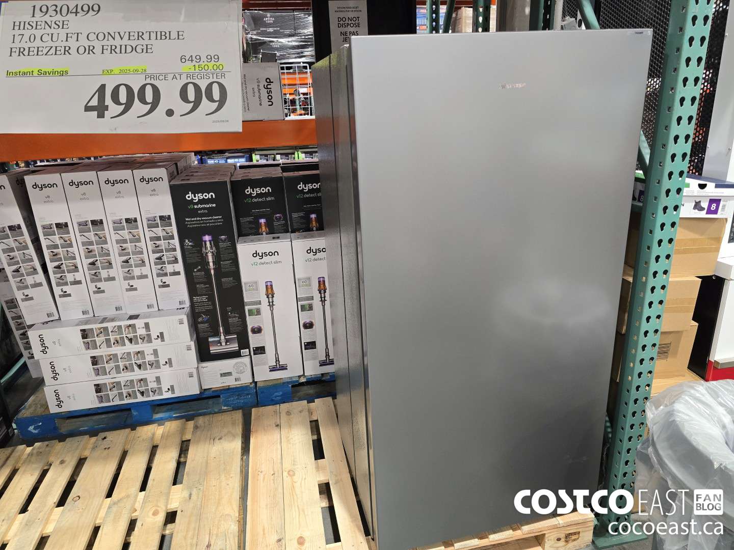 1930499 HISENSE 17.0 CU.FT CONVERTIBLE FREEZER OR FRIDGE ($150.00 INSTANT SAVINGS EXPIRES ON 2025-09-28) $499.99