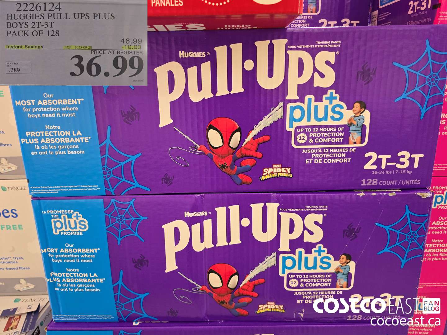 2226124 HUGGIES PULL-UPS PLUS BOYS 2T-3T PACK OF 128 ($10.00 INSTANT SAVINGS EXPIRES ON 2025-09-28) $36.99