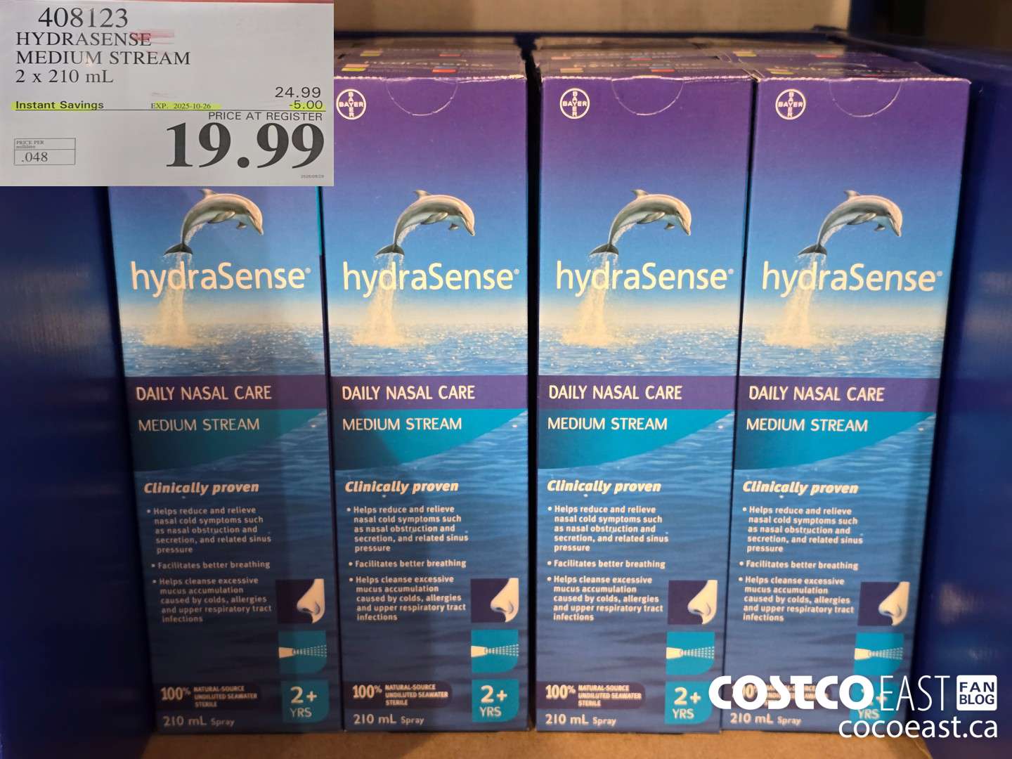 408123 HYDRASENSE MEDIUM STREAM 2 x 210ml ($5.00 INSTANT SAVINGS EXPIRES ON 2025-10-26) $19.99