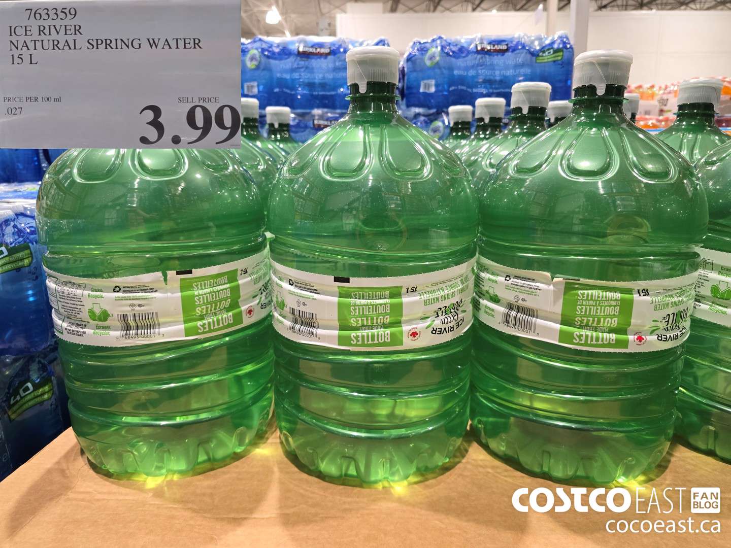 763359 ICE RIVER NATURAL SPRING WATER 15 L $3.99