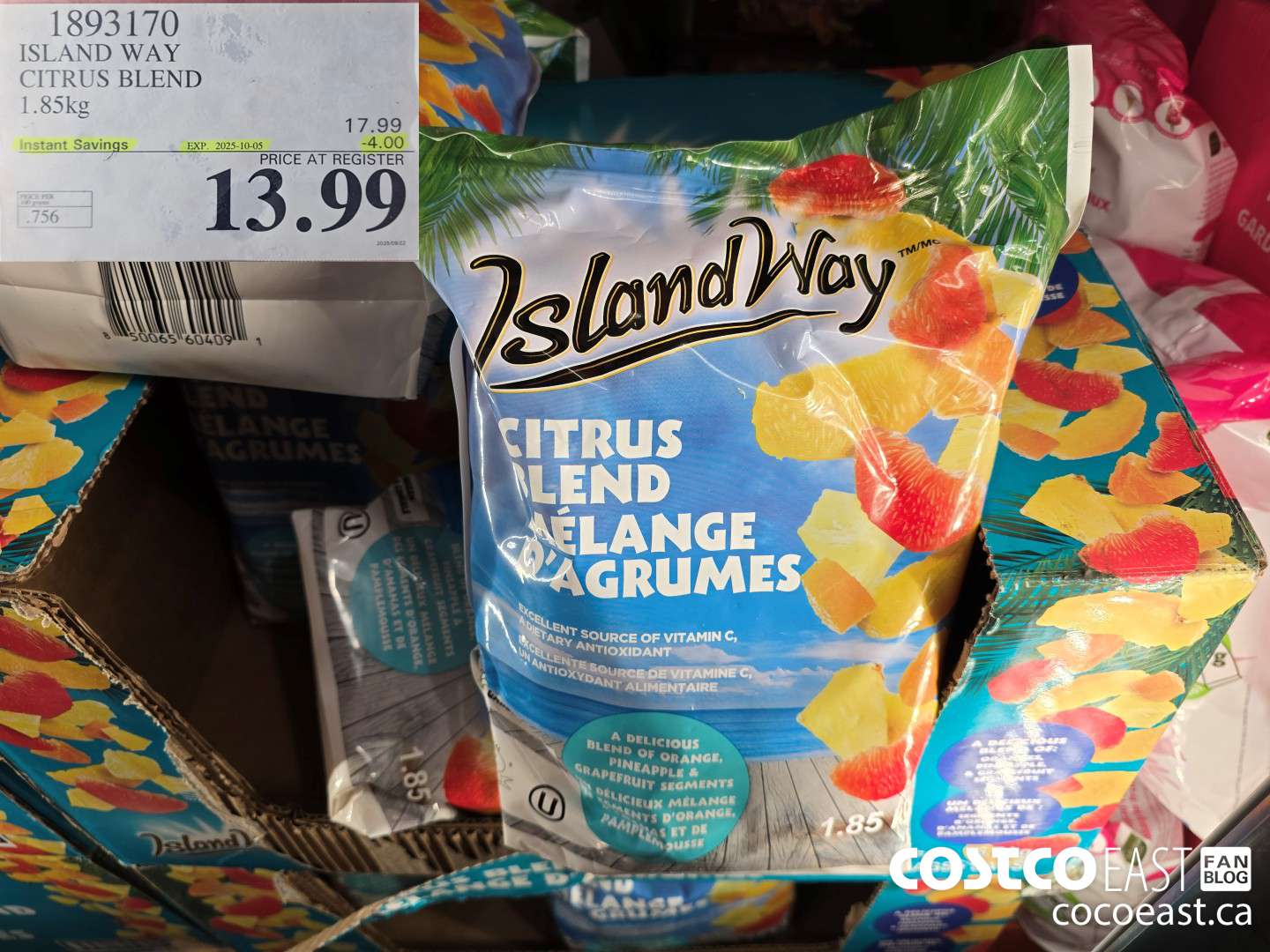 1893170 ISLAND WAY CITRUS BLEND 1.85kg ($4.00 INSTANT SAVINGS EXPIRES ON 2025-10-05) $13.99