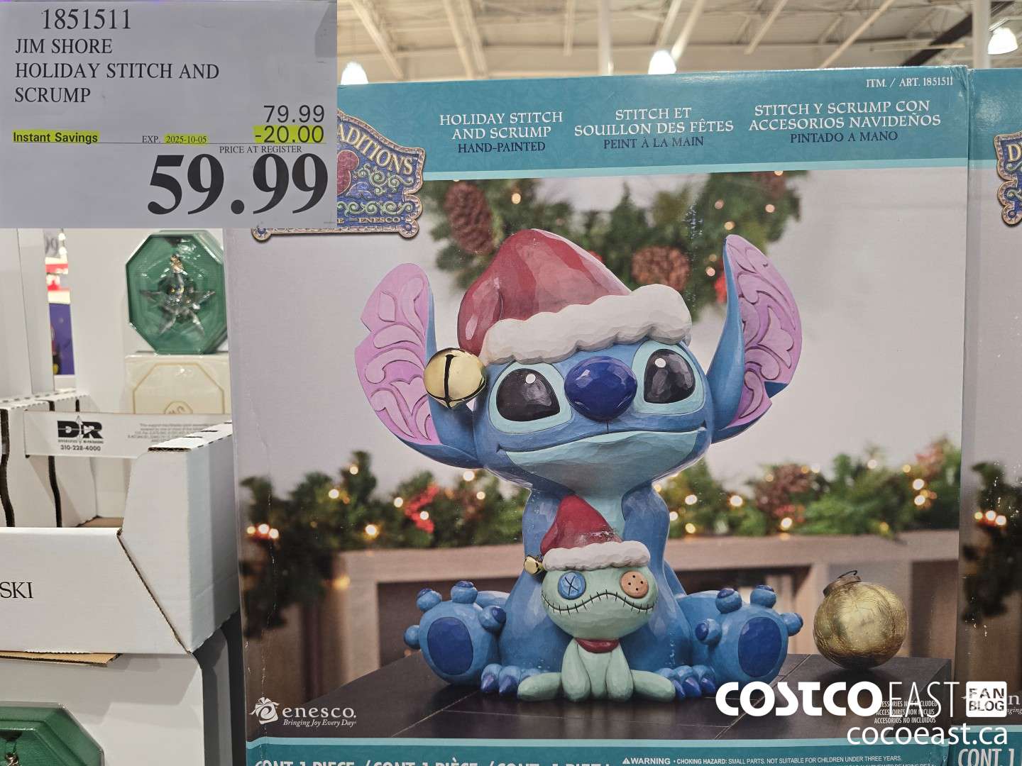1851511 JIM SHORE HOLIDAY STITCH AND SCRUMP ($20.00 INSTANT SAVINGS EXPIRES ON 2025-10-05) $59.99