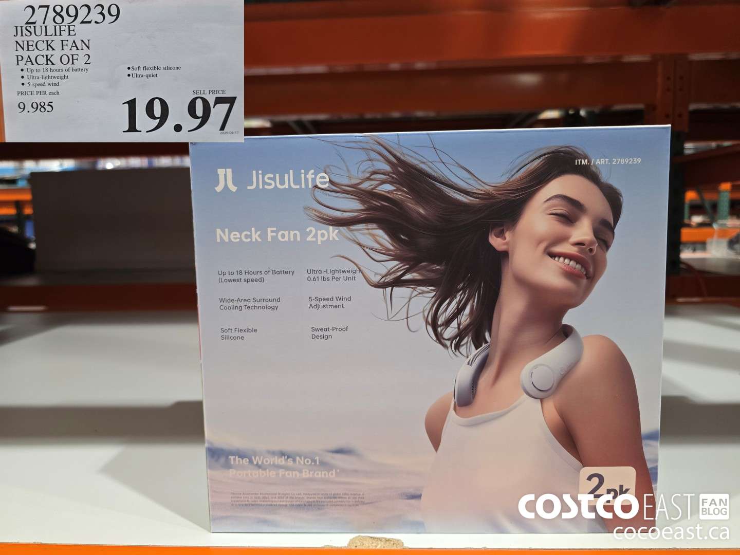 2789239 JISULIFE NECK FAN 2 PACK $19.97