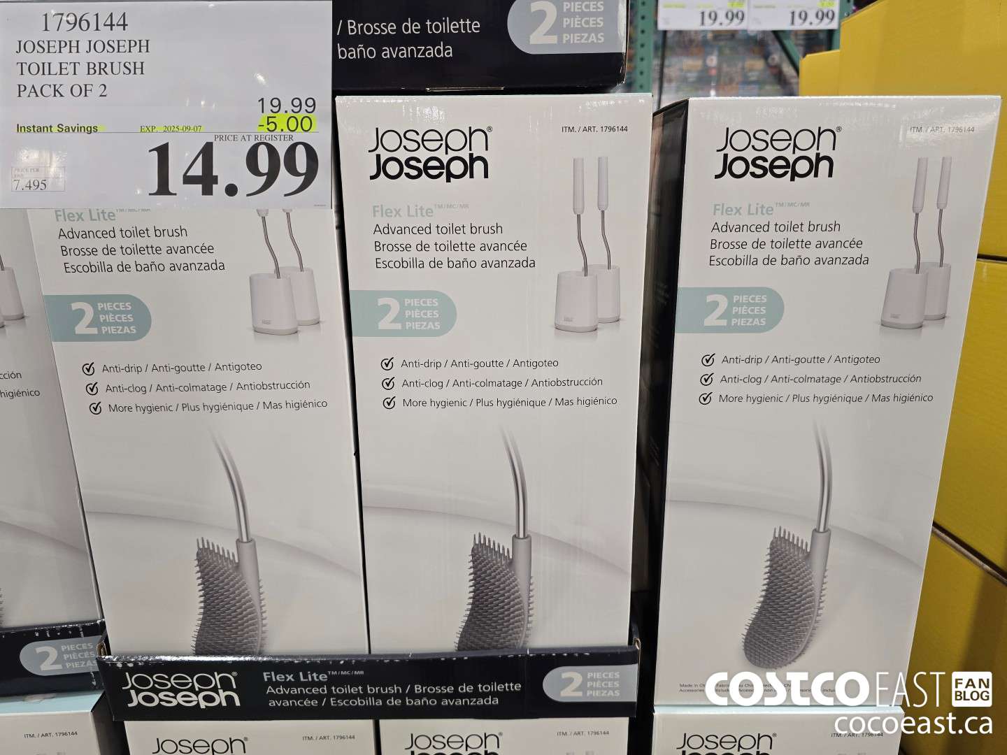 1796144 JOSEPH JOSEPH TOILET BRUSH PACK OF 2 ($5.00 INSTANT SAVINGS EXPIRES ON 2025-09-07) $14.99